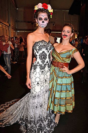 Backstage at Mercedes-Benz Fashion Week Berlin