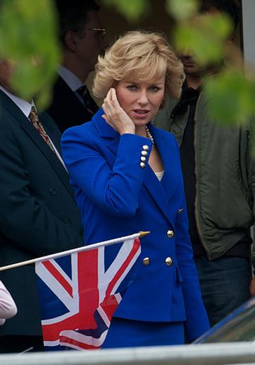 Naomi Watts on the set of 'Diana'