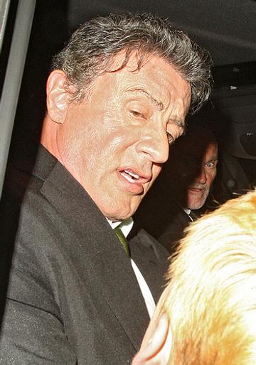 Sylvester Stallone gets a bit of a shock