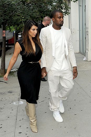 Kanye West and Kim Kardashian Went Shopping