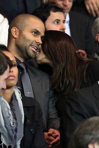 Celebs at UEFA Champions League game