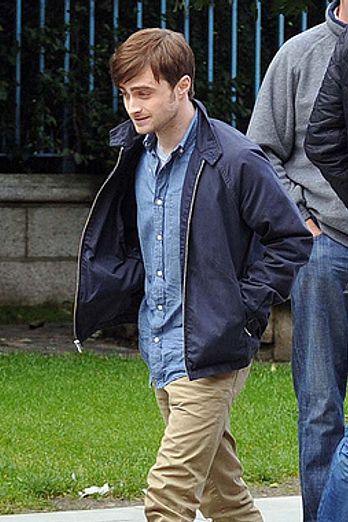 Daniel Radcliffe on set in Dublin