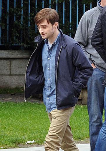 Daniel Radcliffe on set in Dublin