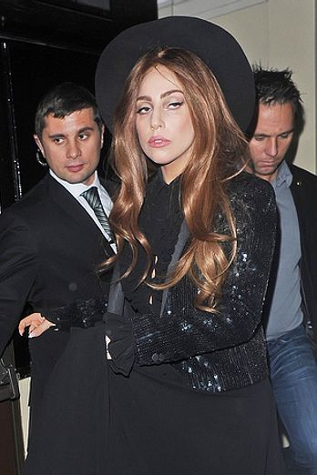 Lady Gaga leaves The Ecuadorian Embassy at midnight