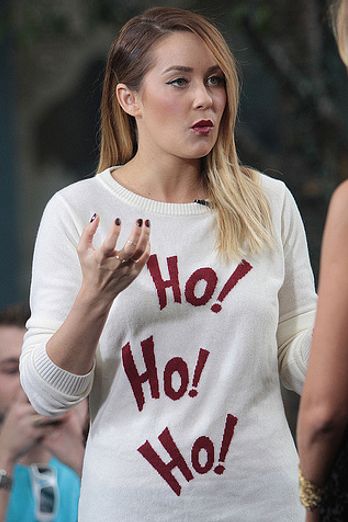 Celebs in their Christmas jumpers