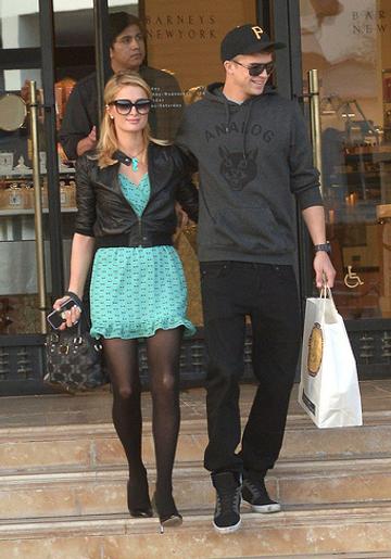 Paris Hilton and her boyfriend River Viiperi