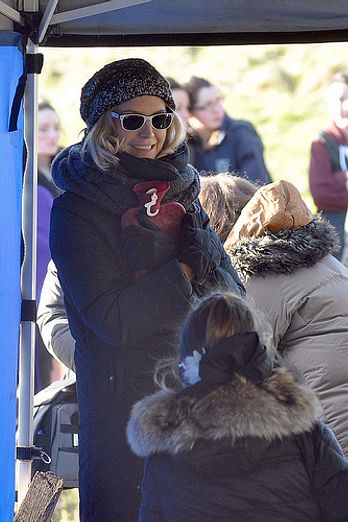 Actors on the film set of 'Gold' in Dublin
