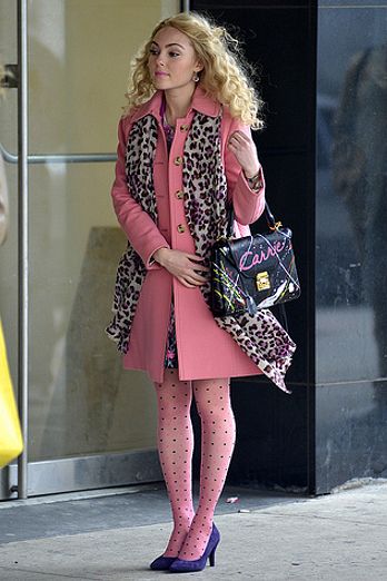 AnnaSophia Robb on the set of 'The Carrie Diaries'