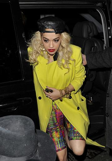 Celebrities leaving Rita Ora's wrap party at Mahiki