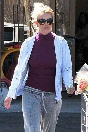 Britney Spears is spotted doing her grocery shop