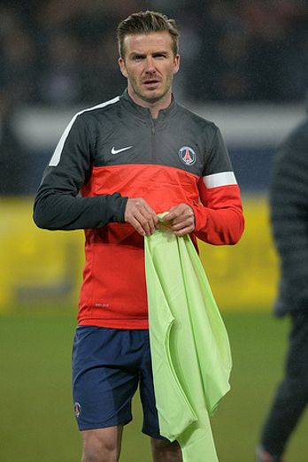 David Beckham in shorts