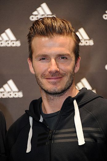 David Beckham at the adidas store Champs-Elysees