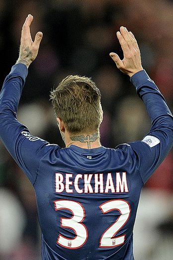 The Beckhams watch David play in Paris