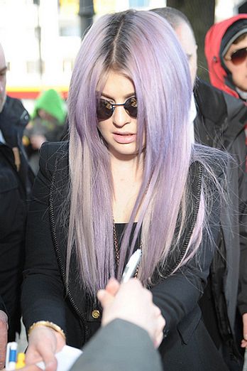 Kelly Osbourne's purple hair