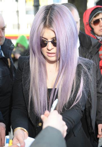 Kelly Osbourne's purple hair