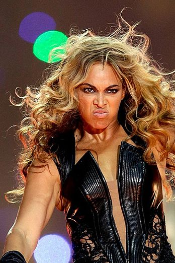Beyonce's Back: Fierce face at the ready for the Mrs Carter Tour