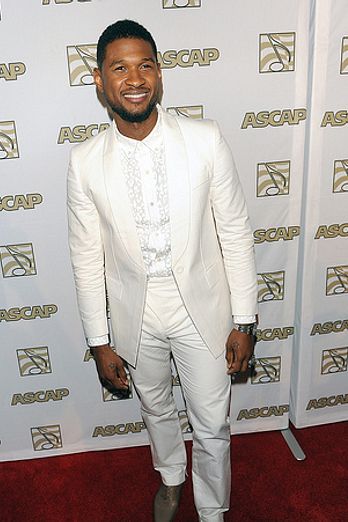 Kendrick Lamar and Usher attend Rhythm and Soul Music Awards