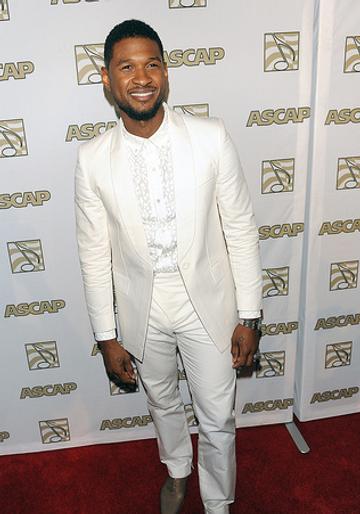 Kendrick Lamar and Usher attend Rhythm and Soul Music Awards