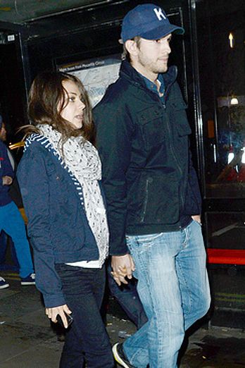 Ashton and Mila, Jude Law, Chris Martin and Simon Amstell: A night at the theatre