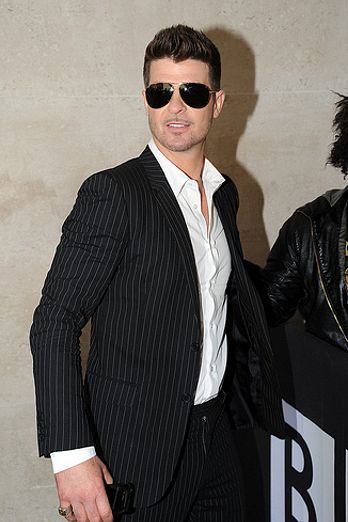 Celebrities at BBC Radio 1: Iggy Azealia and Robin Thicke