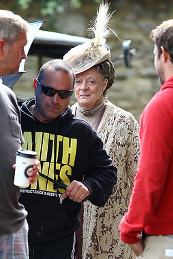 Downton Abbey cast filmshoot