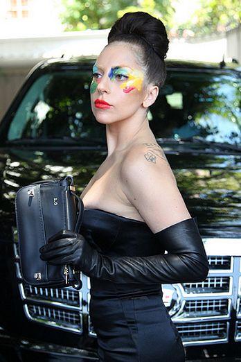 Lady Gaga promotes 'Applause' at Chateau Marmont
