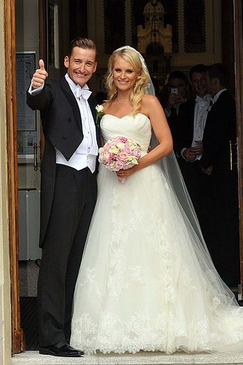 The wedding of Irish tenor Paul Byrom and Dominique Coulter