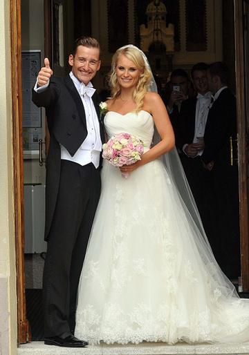 The wedding of Irish tenor Paul Byrom and Dominique Coulter
