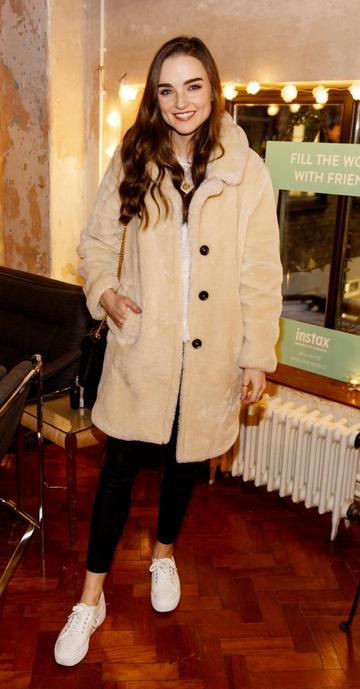 Niamh O'Sullivan pictured at the instax Christmas party that showcased the perfect selection of must-have gifts. Picture Andres Poveda