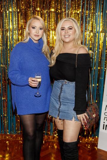 Kendra Becker and Ali Ryan pictured at the instax Christmas party that showcased the perfect selection of must-have gifts. Picture Andres Poveda