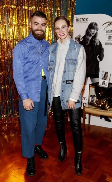 Jake McCabe and Niamh O'Donoghue pictured at the instax Christmas party that showcased the perfect selection of must-have gifts. Picture Andres Poveda
