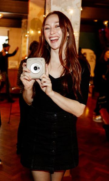 January Russell Winters pictured at the instax Christmas party that showcased the perfect selection of must-have gifts. Picture Andres Poveda