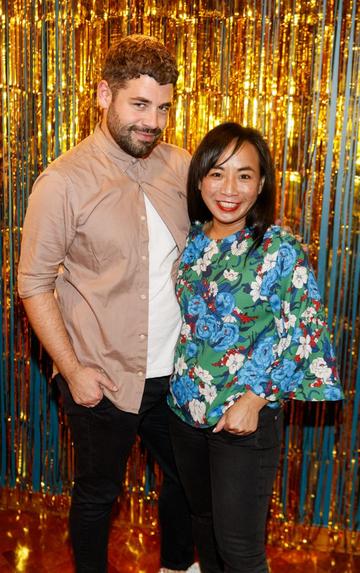 John Charles and Ella De Guzman pictured at the instax Christmas party that showcased the perfect selection of must-have gifts. Picture Andres Poveda