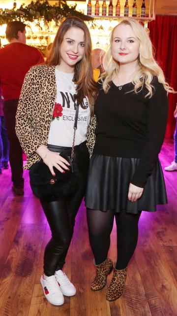 Pictured at the Amazing Aldi Christmas Showcase 2018 is Niamh Devereux and Victoria Stokes Photo: Leon Farrell/Photocall Ireland