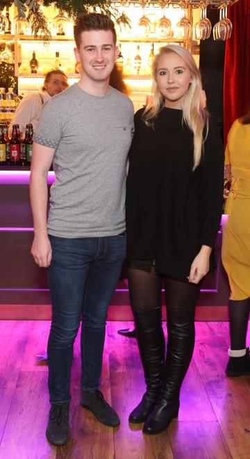 Pictured at the Amazing Aldi Christmas Showcase 2018 is Ian Curran and Kendra Becker Photo: Leon Farrell/Photocall Ireland