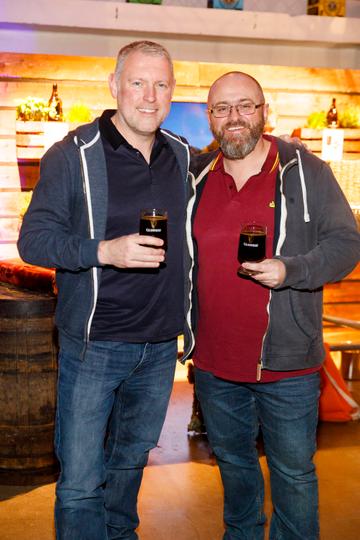 STOUT OF THIS WORLD
Martin Oats and Steve Bentell pictured on International Stout Day as Guinness celebrated innovation in brewing with a
future of stout summit. 
 
Guinness together with guest brewers and a host of experts from around the world, celebrated bravery in brewing by hosting a Future of Stout Summit, focused on stout innovation and the opportunities in brewing this unique style of beer.
 
At the summit, Guinness announced that its brewers are set to work on a feasibility study, which will investigate the viability of brewing a Guinness fit to be enjoyed in space. Through further research, innovation and experimentation, Guinness will draw on over 259 years of experience in the hope of making a breakthrough.  
 
Hosted in the Open Gate Brewery, the home of beer innovation and experimentation at Guinness, the stout summit was attended by a team of brewers from the St. James’s Gate Brewery in Dublin and other brewers from around the world including the UK, the Netherlands, Korea as well as brewers from all over Ireland. Inspiration at the summit was also delivered by Dr. Norah Patten, who is set to be the first Irish person to travel into space, Kitchen’s Theory’s Chef, Jozef Youssef and Oxford University Gastrophysics Professor, Charles Spence, who together are on a continuous odyssey to research and demystify the field of gastronomy, and Erin Peters, the beer writer behind International Stout Day. Picture Andres Poveda
More information can be found at www.guinness.com
 
Enjoy Guinness Sensibly. Visit www.drinkaware.ie.
