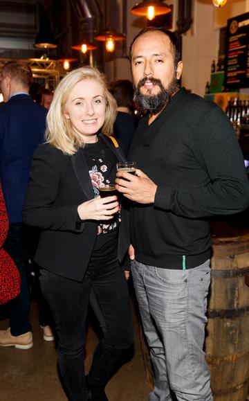 STOUT OF THIS WORLD
Claire Murphy and Gianmarco Alvarado pictured on International Stout Day as Guinness celebrated innovation in brewing with a
future of stout summit. 
 
Guinness together with guest brewers and a host of experts from around the world, celebrated bravery in brewing by hosting a Future of Stout Summit, focused on stout innovation and the opportunities in brewing this unique style of beer.
 
At the summit, Guinness announced that its brewers are set to work on a feasibility study, which will investigate the viability of brewing a Guinness fit to be enjoyed in space. Through further research, innovation and experimentation, Guinness will draw on over 259 years of experience in the hope of making a breakthrough.  
 
Hosted in the Open Gate Brewery, the home of beer innovation and experimentation at Guinness, the stout summit was attended by a team of brewers from the St. James’s Gate Brewery in Dublin and other brewers from around the world including the UK, the Netherlands, Korea as well as brewers from all over Ireland. Inspiration at the summit was also delivered by Dr. Norah Patten, who is set to be the first Irish person to travel into space, Kitchen’s Theory’s Chef, Jozef Youssef and Oxford University Gastrophysics Professor, Charles Spence, who together are on a continuous odyssey to research and demystify the field of gastronomy, and Erin Peters, the beer writer behind International Stout Day. Picture Andres Poveda
More information can be found at www.guinness.com
 
Enjoy Guinness Sensibly. Visit www.drinkaware.ie.