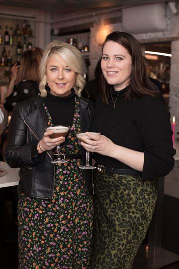 Rebecca Brady &amp; Corina Gaffey pictured at the launch of Lily O'Brien’s 'Share Wisely' bags. Photo: Anthony Woods