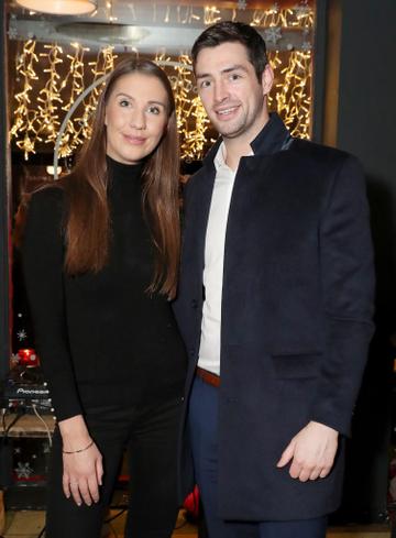 Clementine MacNeice and Jamie Lynch pictured at the launch of the SuperValu All Things Considered Christmas Café in aid of ALONE. 

Pic: Marc O'Sullivan
