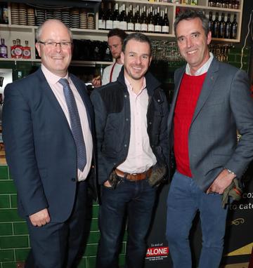Pictured are Des O'Mahony is Marketing Director of Supervalu, Michael Morgan
MD Musgrave Operating Partners Ireland and Kevin Dundon at the launch of the SuperValu All Things Considered Christmas Café in aid of ALONE.  

Pic: Marc O'Sullivan