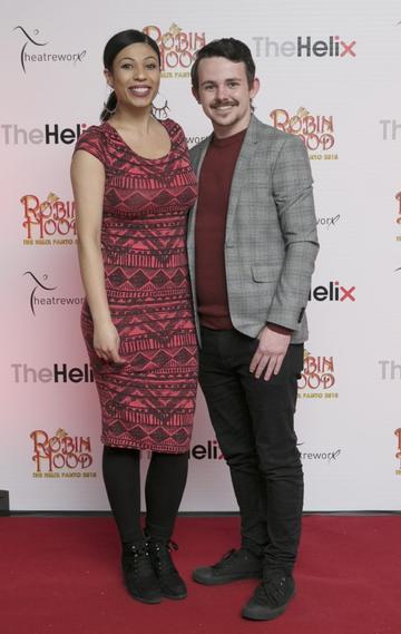 Pictured Seana Stenson and Barry Dunne  at the opening night of The Helix Pantomime, Robin Hood on Saturday night.

Photo: Leon Farrell/Photocall Ireland.