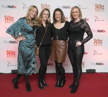 Pictured Claire Tighe,Clare Martin,Roisn Murphy and Gillian Lake at the opening night of The Helix Pantomime, Robin Hood on Saturday night.

Photo: Leon Farrell/Photocall Ireland.