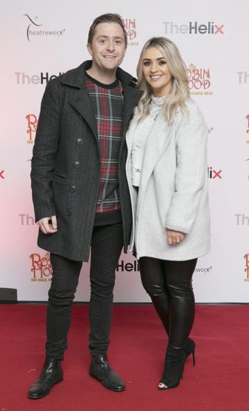 Pictured Fair City actor George McMahon and Rachel Smyth at the opening night of The Helix Pantomime, Robin Hood on Saturday night.

Photo: Leon Farrell/Photocall Ireland.