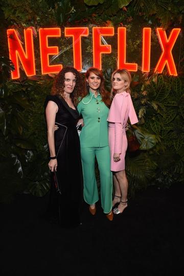 Liz Flahive, Kate Nash, and Gayle Rankin attend the Netflix 2019 Golden Globes After Party on January 6, 2019 in Los Angeles, California.  (Photo by Tommaso Boddi/Getty Images for Netflix)