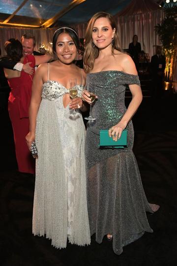 Yalitza Aparicio (L) and Marina De Tavira attend the Netflix 2019 Golden Globes After Party on January 6, 2019 in Los Angeles, California.  (Photo by Charley Gallay/Getty Images for Netflix)