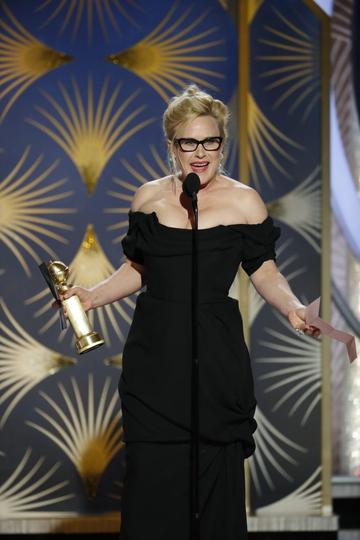 Patricia Arquette from “Escape at Dannemora” accepts the Best Performance by an Actress in a Limited Series or Motion Picture Made for Television award onstage during the 76th Annual Golden Globe Awards at The Beverly Hilton Hotel on January 06, 2019 in Beverly Hills, California.  (Photo by Paul Drinkwater/NBCUniversal via Getty Images)