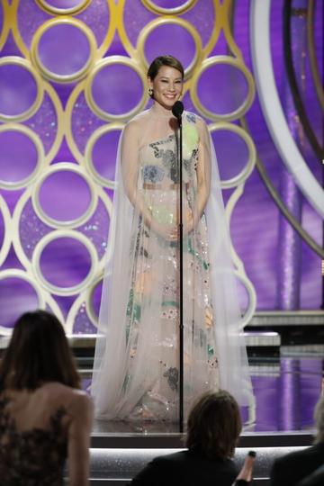 Presenter Lucy Liu speaks onstage during the 76th Annual Golden Globe Awards at The Beverly Hilton Hotel on January 06, 2019 in Beverly Hills, California.  (Photo by Paul Drinkwater/NBCUniversal via Getty Images)