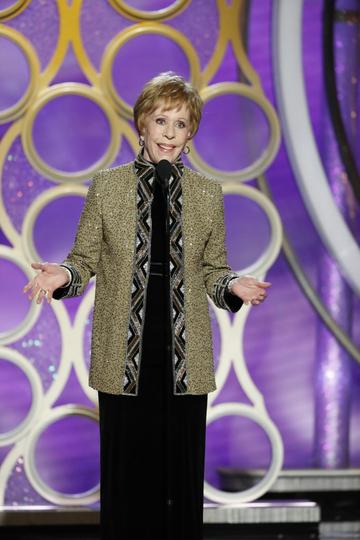 Carol Burnett accepts the Carol Burnett TV Achievement Award onstage during the 76th Annual Golden Globe Awards at The Beverly Hilton Hotel on January 06, 2019 in Beverly Hills, California.  (Photo by Paul Drinkwater/NBCUniversal via Getty Images)