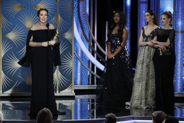 Olivia Colman from “The Favourite” accepts the Best Actress in a Motion Picture – Musical or Comedy award  onstage during the 76th Annual Golden Globe Awards at The Beverly Hilton Hotel on January 06, 2019 in Beverly Hills, California.  (Photo by Paul Drinkwater/NBCUniversal via Getty Images)