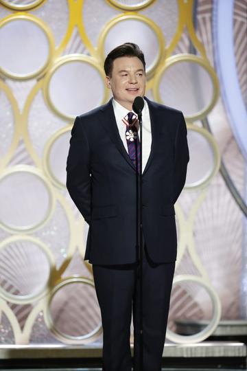 Mike Myers speaks onstage during the 76th Annual Golden Globe Awards at The Beverly Hilton Hotel on January 06, 2019 in Beverly Hills, California.  (Photo by Paul Drinkwater/NBCUniversal via Getty Images)